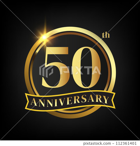 50th golden anniversary logo 112361401
