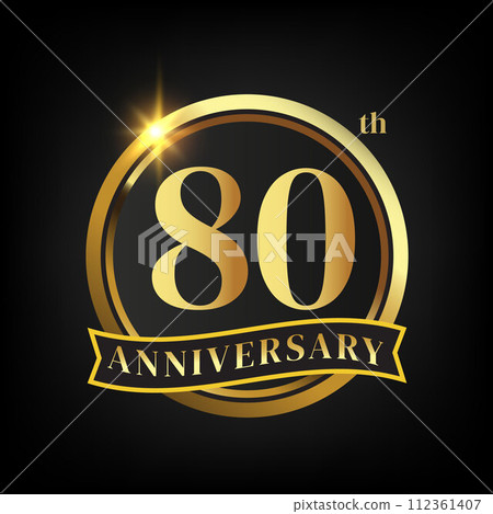 80th golden anniversary logo 80th golden anniversary logo 112361407