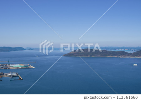 Scenery of Setouchi seen from Yashima Observation Deck Scenery of Setouchi seen from Yashima Observation Deck 112361660