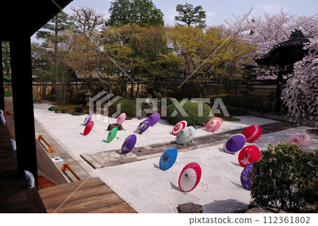 Myokenji Temple in spring 112361802