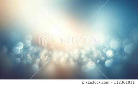 淺藍色球體散景抽象背景圖素材 112361931