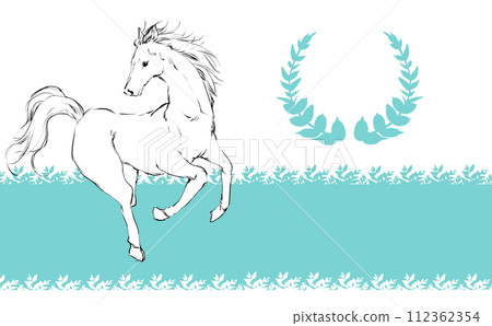 白馬的插圖 白馬的插圖 112362354