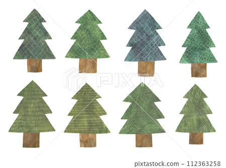 具有紋理的樹的插圖 112363258