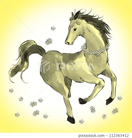 Running horses 112363412