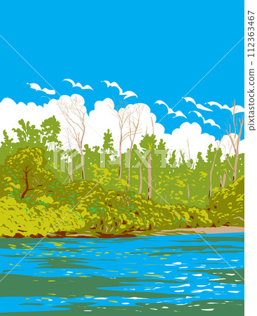 Toronto Islands Park in Lake Ontario Canada WPA Poster Art Toronto Islands Park in Lake Ontario Canada WPA Poster Art 112363467