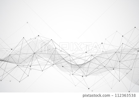Big data visualization. Abstract technology innovation communication concept digital blue design background. Vector illustration Big data visualization. Abstract technology innovation communication concept digital blue design background. Vector illustration 112363538