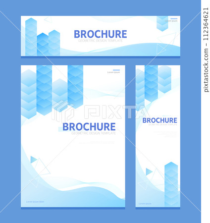 Business brochure template set Business brochure template set 112364621