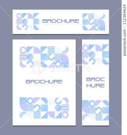 Business brochure template set 112364624