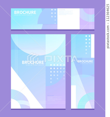 Business brochure template set Business brochure template set 112364625