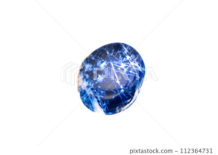 Sodalite (sodalite, sodalite), white background Sodalite (sodalite, sodalite), white background 112364731