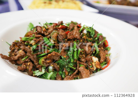 stir fried beef with caraway or stir fried beef with vegetable stir fried beef with caraway or stir fried beef with vegetable 112364928