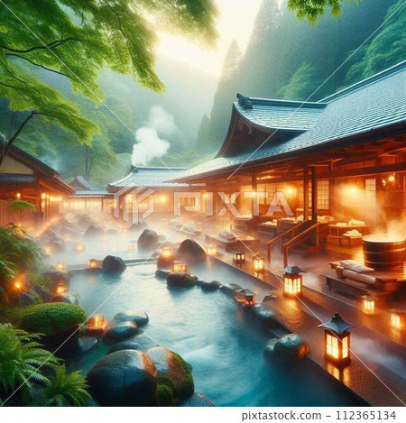 燈光璀璨的溫泉小鎮 112365134