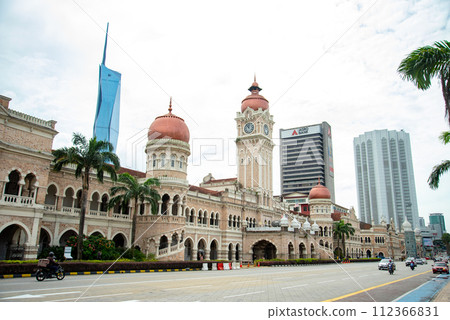 Beautiful scenery of Sultan Abdul Samad Building in Kuala Lumpur Beautiful scenery of Sultan Abdul Samad Building in Kuala Lumpur 112366831