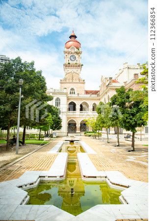 Beautiful scenery of Sultan Abdul Samad Building in Kuala Lumpur 112366854