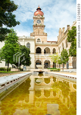 Beautiful scenery of Sultan Abdul Samad Building in Kuala Lumpur 112366859