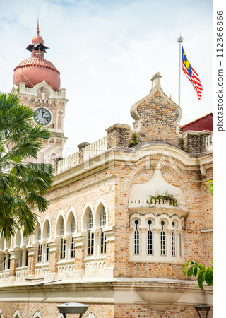 Beautiful scenery of Sultan Abdul Samad Building in Kuala Lumpur 112366866