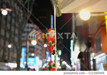 hanging santa claus hanging santa claus 112366906