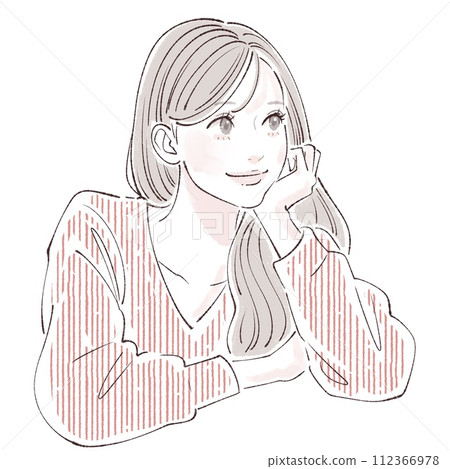 婦女和女孩插畫素材 婦女和女孩插畫素材 112366978