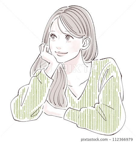 婦女和女孩插畫素材 婦女和女孩插畫素材 112366979