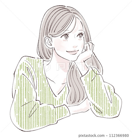 婦女和女孩插畫素材 婦女和女孩插畫素材 112366980