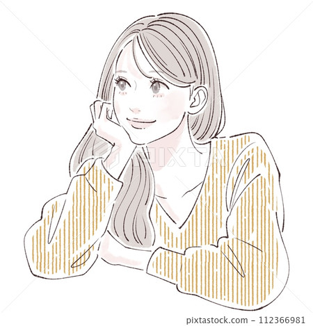 婦女和女孩插畫素材 112366981