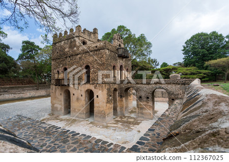 UNESCO Fasilides Bath, Gondar Ethiopia, Africa culture architecture 112367025