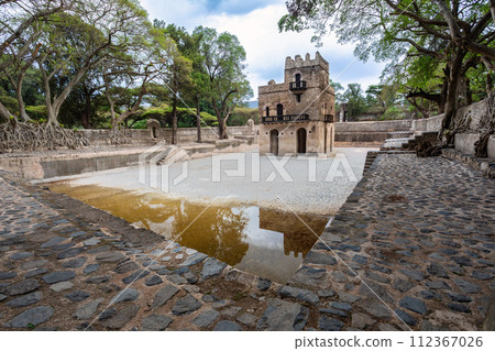 UNESCO Fasilides Bath, Gondar Ethiopia, Africa culture architecture 112367026