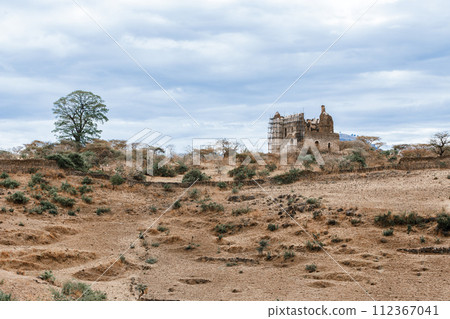 Ruins of Guzara royal palace, Gondar Ethiopia, African heritage architecture Ruins of Guzara royal palace, Gondar Ethiopia, African heritage architecture 112367041