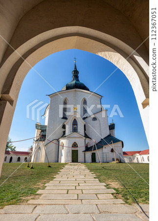 Pilgrimage church of Saint John of Nepomuk on Zelena Hora. Zdar nad Sazavou, Czech Republic 112367051