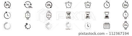 icon, icons, timepiece 112367194