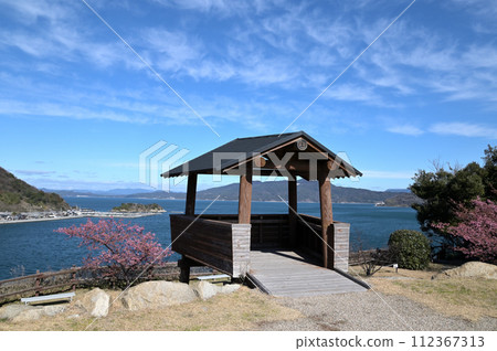 從上關城山歷史公園（山口縣熊毛郡上關町）眺望上關海峽 112367313