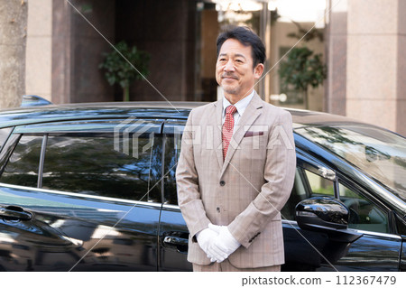 Driver white gloves Driver white gloves 112367479