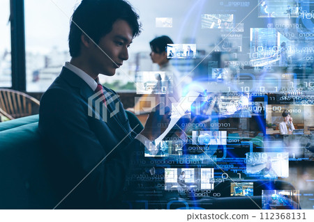 Portrait shoot in a luxury lounge 112368131