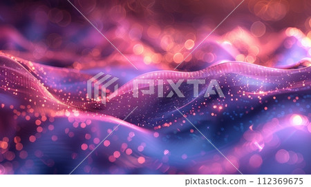 Creating a vibrant design using gradient mesh, bokeh lights, fluid shapes on a holographic backdrop. Creating a vibrant design using gradient mesh, bokeh lights, fluid shapes on a holographic backdrop. 112369675