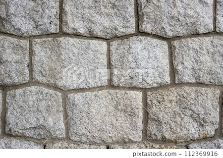 [Background material] Stacked stone walls 112369916