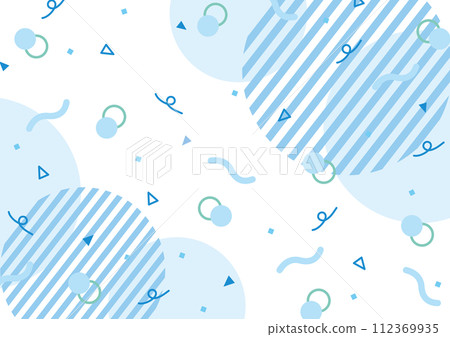 Pop white background with geometric pattern, blue color, size ratio 3:4 Pop white background with geometric pattern, blue color, size ratio 3:4 112369935