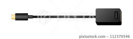 Landscape conversion cable_USB Type-C_male_HDMI Type-A_female Landscape conversion cable_USB Type-C_male_HDMI Type-A_female 112370546