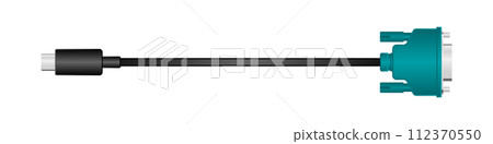 水平轉換線_USB Type-C_公頭_RS-232C適配器9針_公頭 112370550