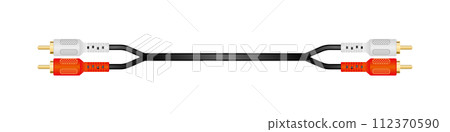 Horizontal conversion cable_RCA pin Plug_Red,White_RCA pin Horizontal conversion cable_RCA pin Plug_Red,White_RCA pin 112370590