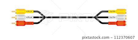 Horizontal conversion cable_RCA pin Plug_Red,White,Yellow,male_RCA pin Horizontal conversion cable_RCA pin Plug_Red,White,Yellow,male_RCA pin 112370607