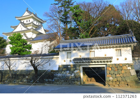 [岐阜縣]晴天的大垣城 112371263