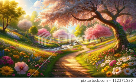 Spring landscape 112371580