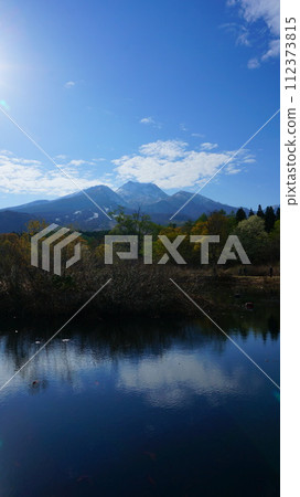 Mt. Myoko with remaining snow during Golden Week 112373815