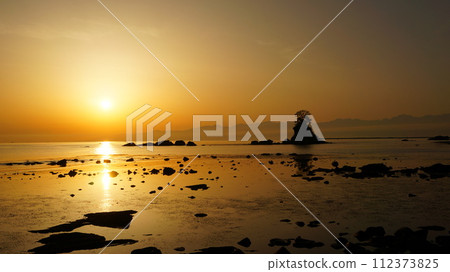 Sunrise on the Amaharashi coast Sunrise on the Amaharashi coast 112373825