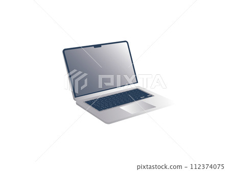 Laptop computer diagonally in front Laptop computer diagonally in front 112374075