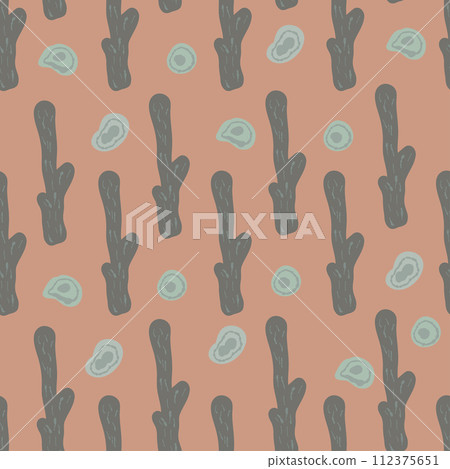 Undersea seamless pattern retro style 112375651