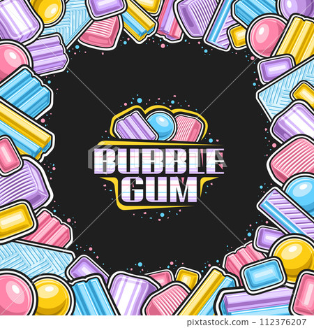 Vector Bubble Gum Frame Vector Bubble Gum Frame 112376207