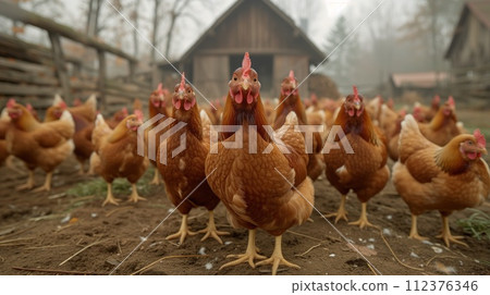 chicken head close up portrait chicken head close up portrait 112376346