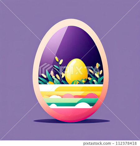 Happy Easter card or background design. Happy Easter card or background design. 112378418
