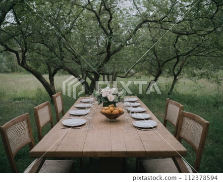 Classic picnic in the meadow. Classic picnic in the meadow. 112378594